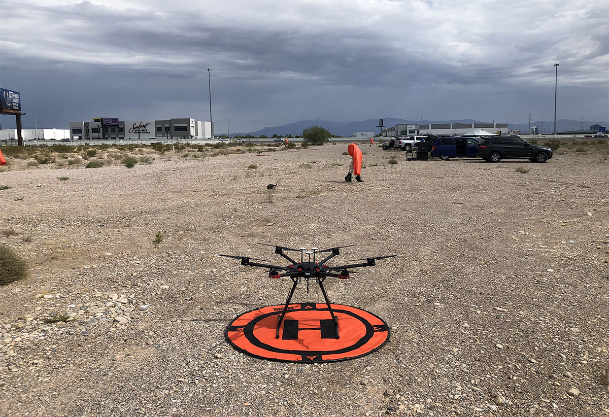 AggieAir's UAV Matrice 600 Pro in Las Vegas