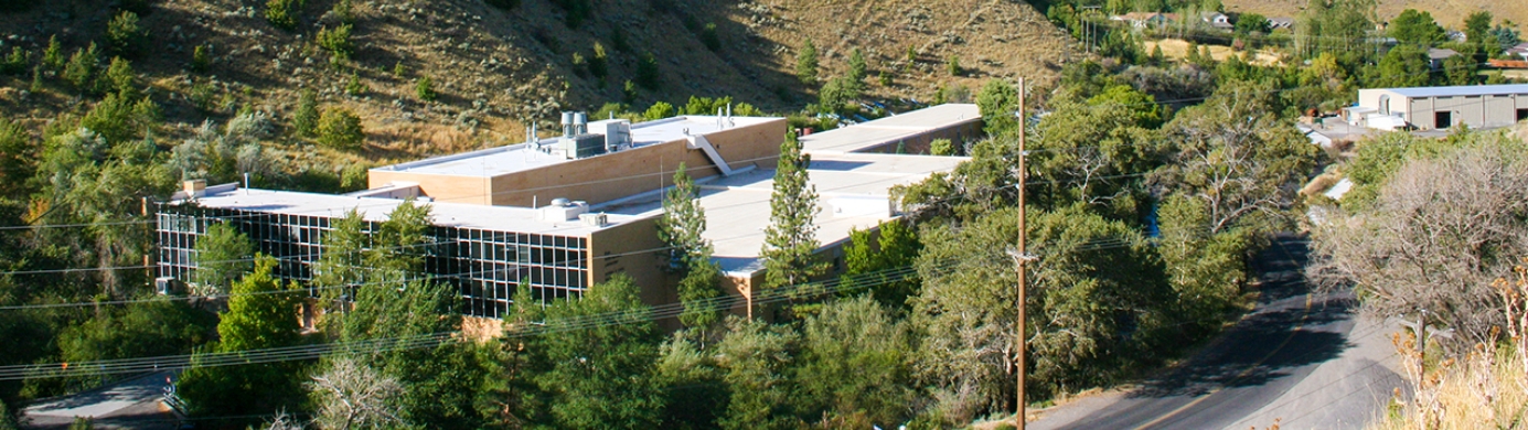 Aerial view of the Utah Water Research Laboratory